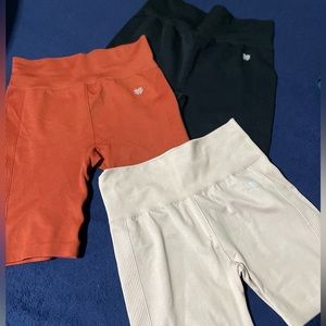 Shorts black Orange and light pink